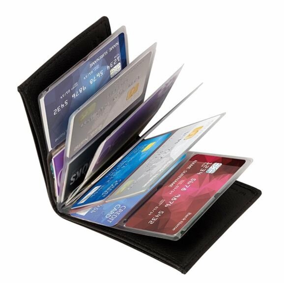 Wonder Wallet Amazing Slim RFID Wallet As Seen on TV Black Leather Wonder Wallet - Picture 6 of 7
